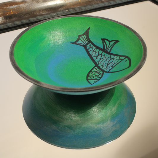 Hand-painted Wooden Bowl